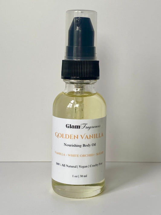Golden Vanilla Mini Body Oil - Inspired By BBW Warm Vanilla Sugar